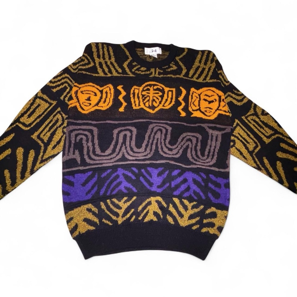 JED Vintage Unisex Grunge Style Grandpa Sweater
